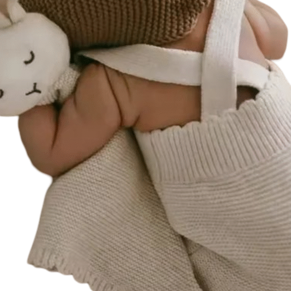 organic knitted overall romper. - Image 3