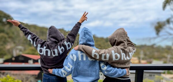 Model wearing a soft and comfy hoodie, showing off the cozy design and relaxed fit.