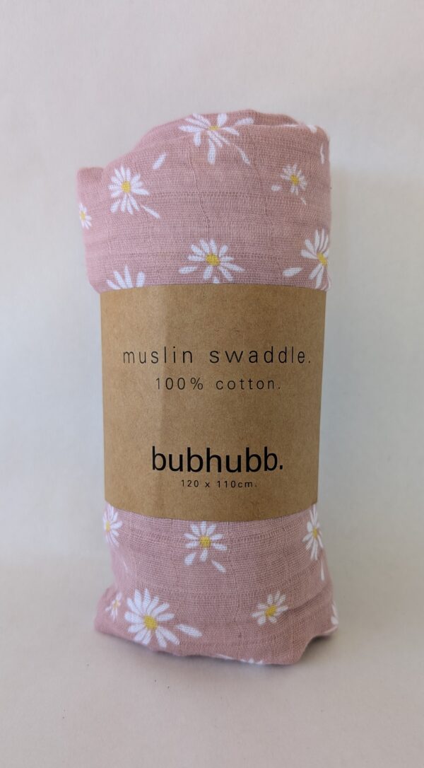 Soft and absorbent muslin wrap, perfect for burping and nursing needs