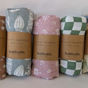 cotton muslin swaddle.