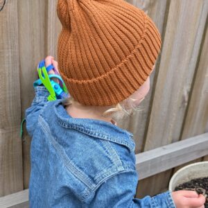 chunky knit beanie.