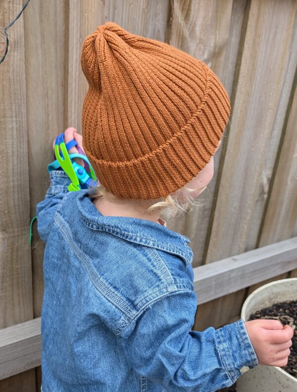 chunky knit beanie.