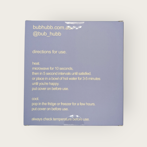 Soft, skin-safe fabric cover on the hot and cold pack for gentle breast therapy.
